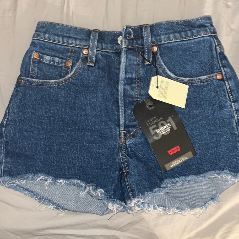 Levi’s 501 High rise denim shorts